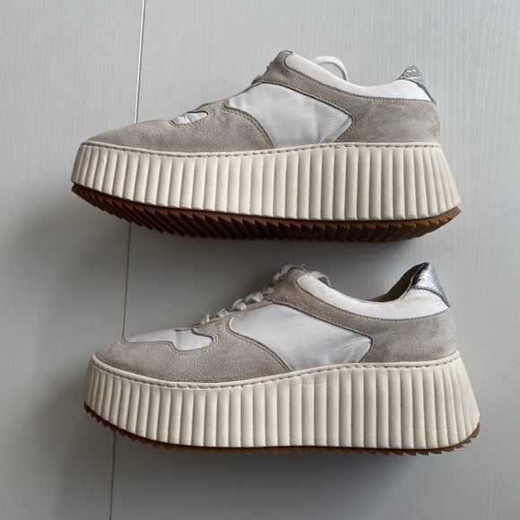 Dolce Vita Womens Daisha White Lace-Up Fashion Sneakers Size 8.5 - Picture 9 of 16